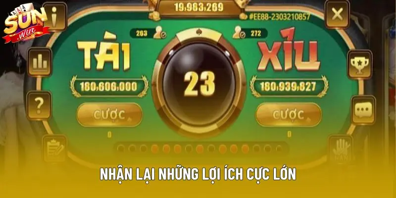 Nhận lại những lợi ích cực lớn